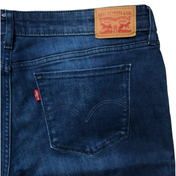 Levi’s 711 Skinny Mid Rise Jeans Size 33 Mountain Sound Blue Wash - Picture 11 of 15